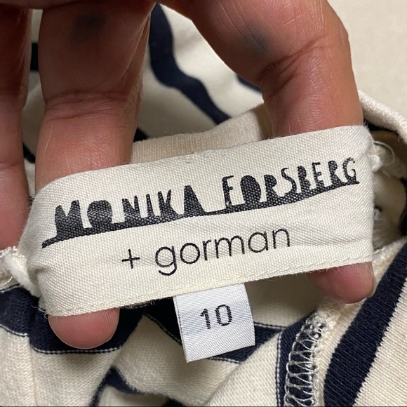 Monika Forsberg & Gorman Dress Women’s Size 10 100% cotton Stripped dress - Picture 7 of 10